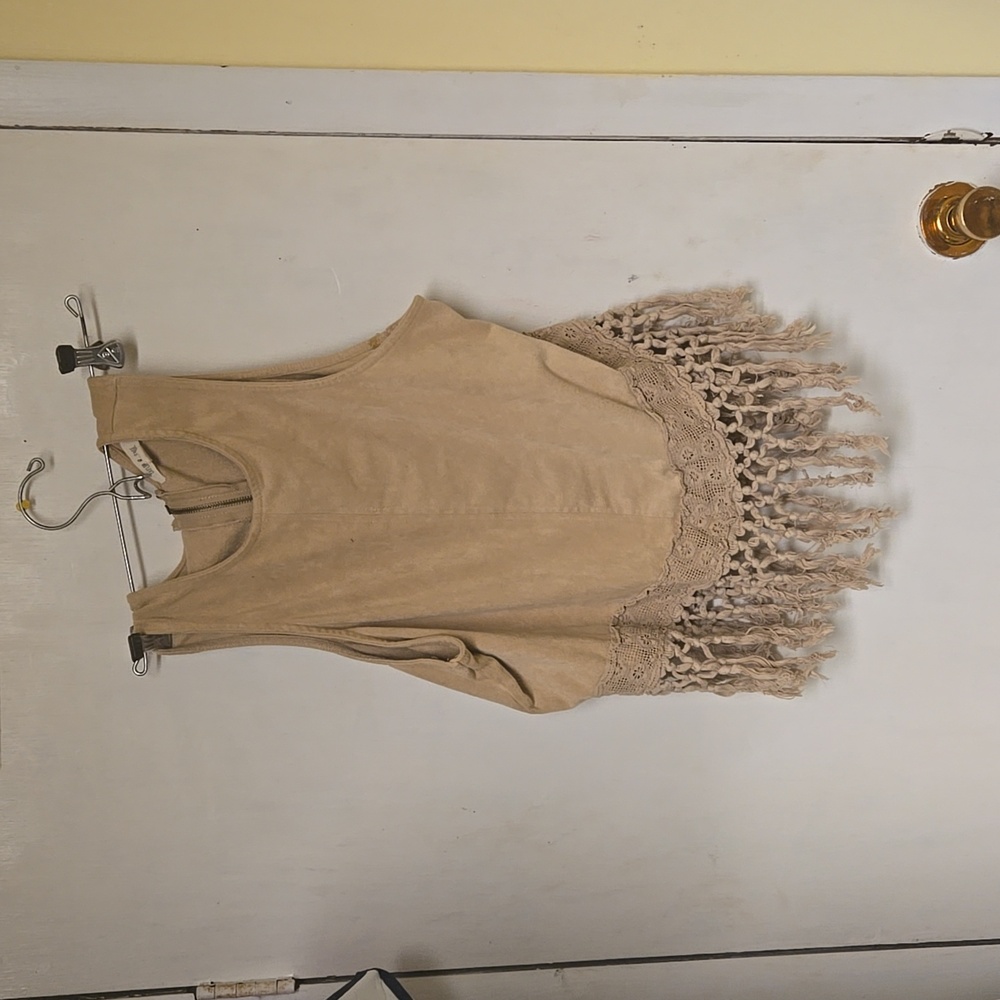 Tan large taylor and sage tank top